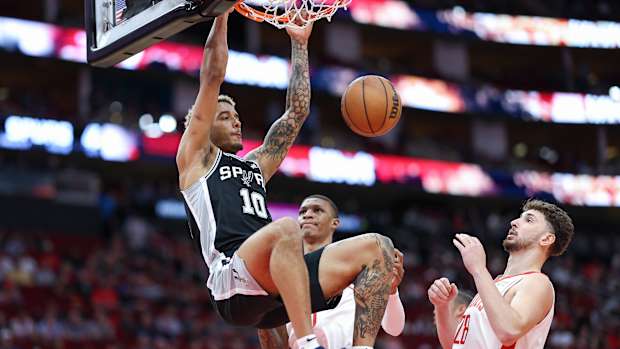 San Antonio Spurs Houston Rockets Jeremy Sochan